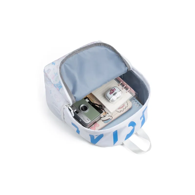 LOVERPUSS Fabric Backpack Regular Unisex Game White-3
