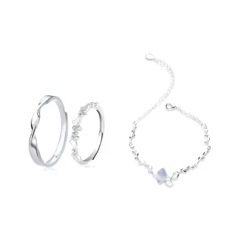 COPI Glass Cat Eye Rings Unisex