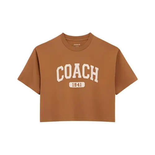 COACH SS24 T Shirt Women's Light Brown