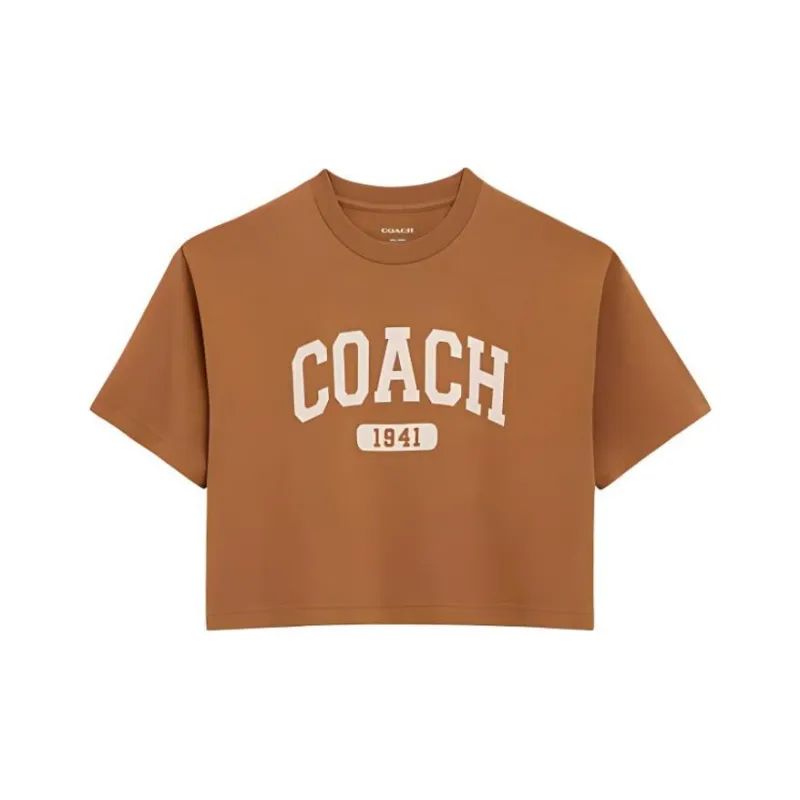 COACH SS24 T Shirt Women's Light Brown-0