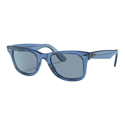 RayBan Acetate Square Sunglasses Unisex Blue