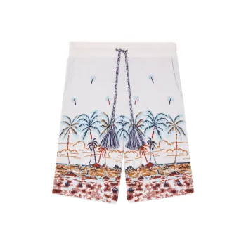 Alanui The Tale Of Hawaiian Drawstring Shorts