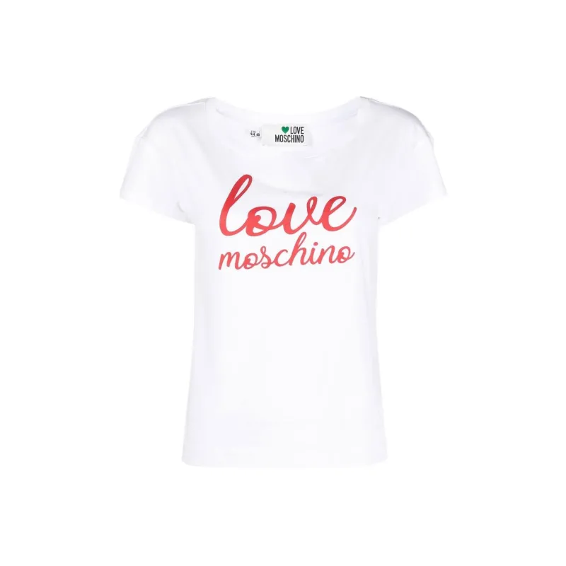LOVE MOSCHINO Logo print Short sleeve T shirt-0