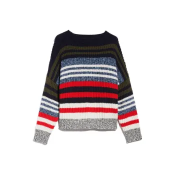 WEEKEND MaxMara FW23 Wool Yarn Sweater Sweater Women's Marine Blue