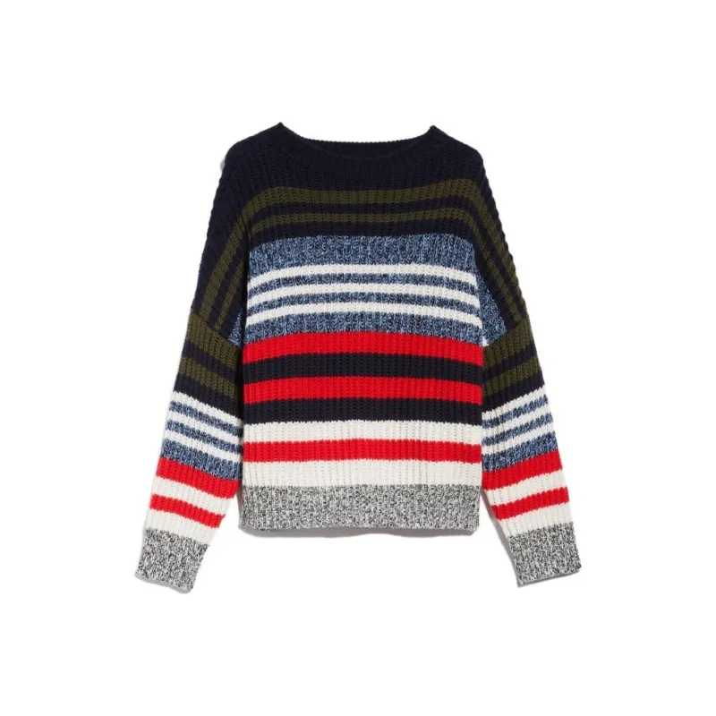 WEEKEND MaxMara FW23 Wool Yarn Sweater Sweater Women's Marine Blue-0