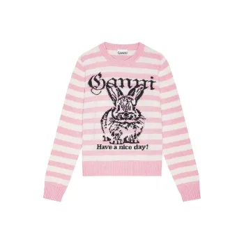 GANNI Intarsia knit Jumper