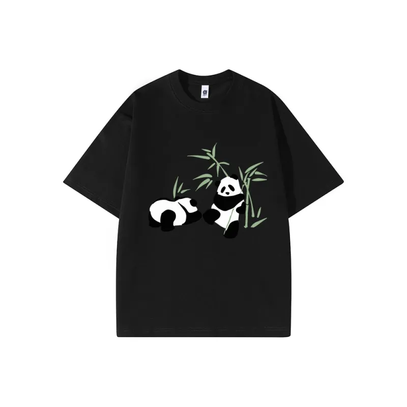 PANDA BASE T Shirts Women's-4