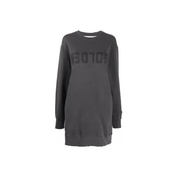 Golden Goose Logo Printed Crewneck Dress