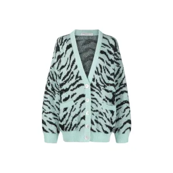 Alessandra Rich Sequin Embellished Buttoned Cardigan