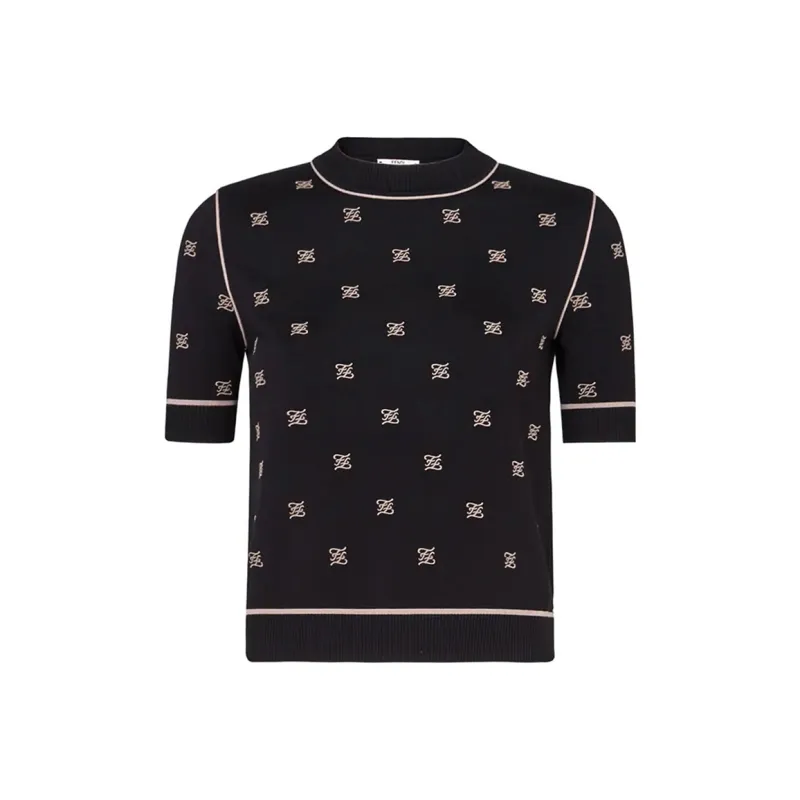 FENDI Slim Fit Knitwear Women's Black-0