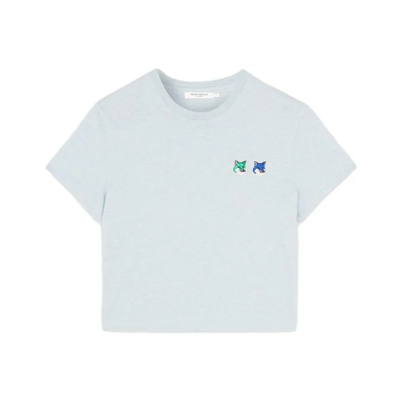 Maison Kitsune T Shirts Women's Blue-0