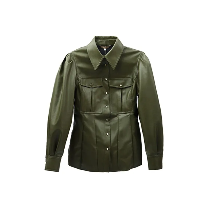 D. MARTINA QUEEN Shirts Women's Olive Green-0