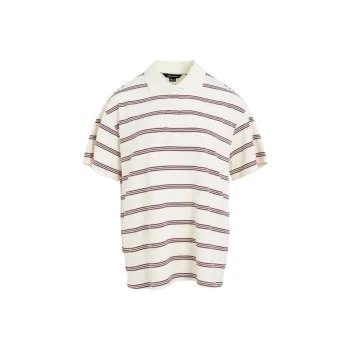 URBAN REVIVO Regular T Shirt Women's Dark Red Stripes