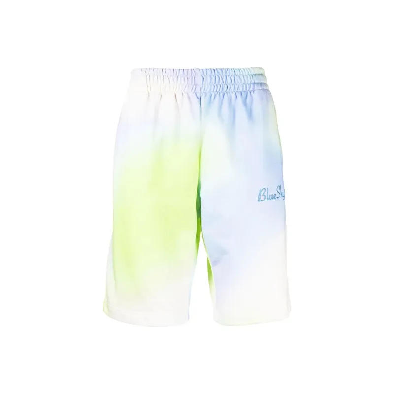 Blue Sky Inn Embroidered logo Tie dye Shorts-0