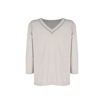 Fabiana Filippi V Neck Embellished Knitted Jumper
