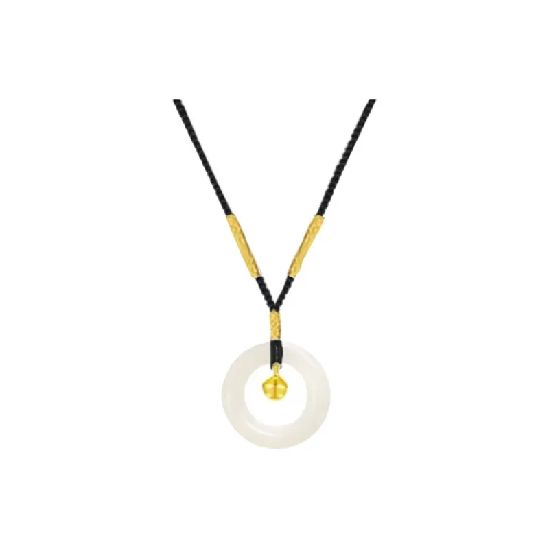 Blooming Petals White Jade Bodhi Necklaces Unisex-0