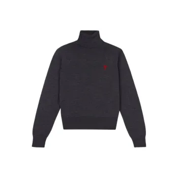 AMIPARIS Ami De Coeur High Neck Knitted Jumper