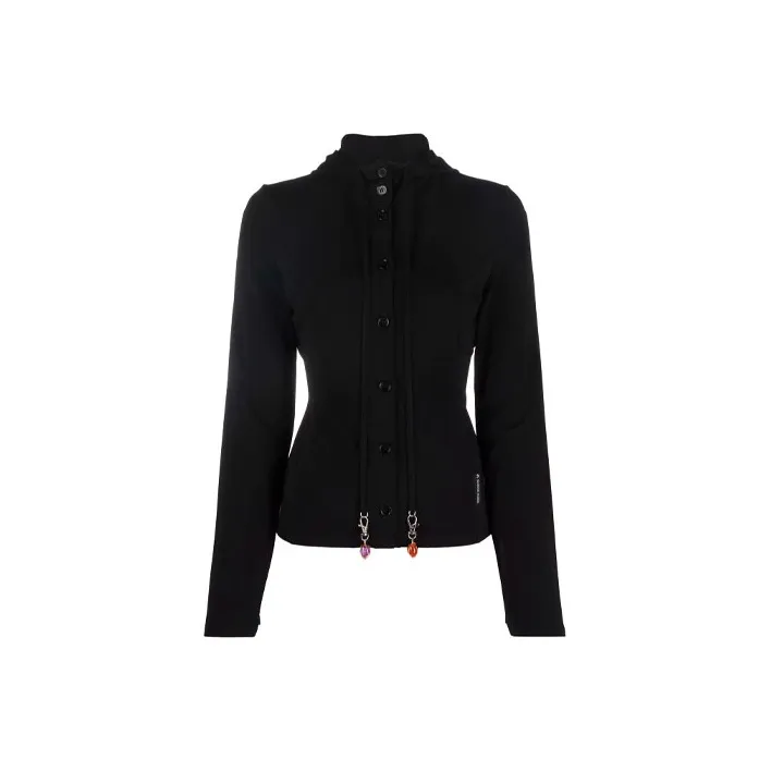 Marine Serre Sweatshirts Women's Black-0
