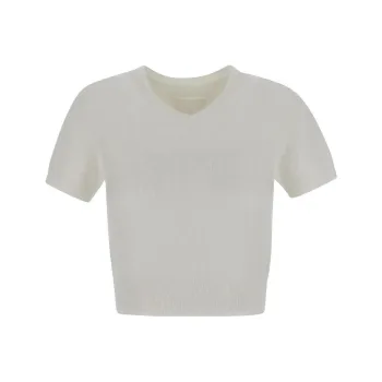 Maison Margiela V Neck Knit Top