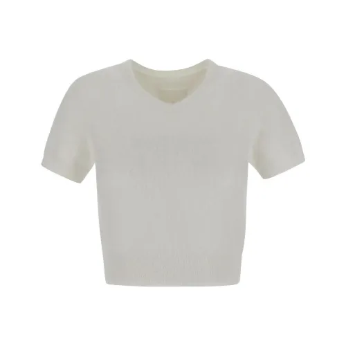 MM6 Maison Margiela V Neck Varsity Jumper