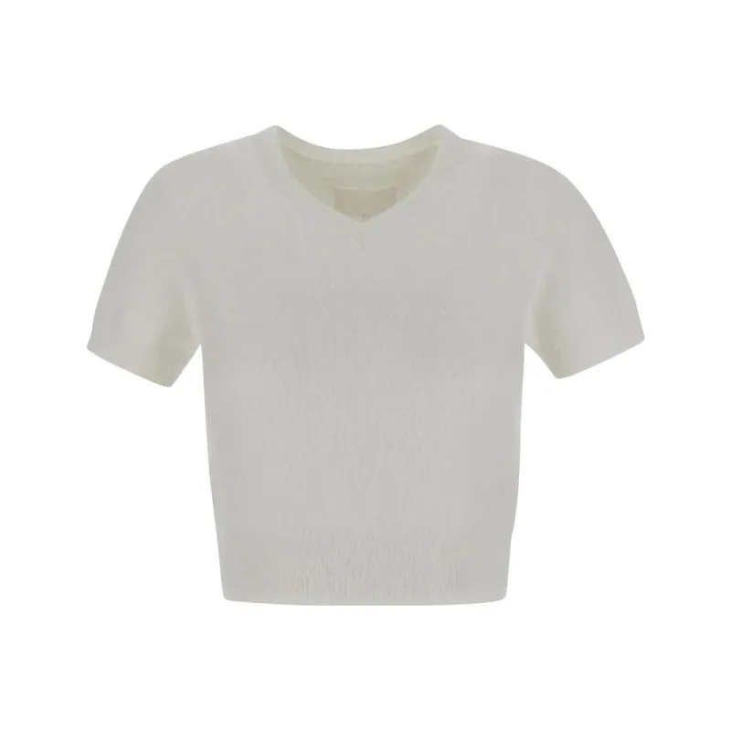 Maison Margiela V Neck Knit Top-0