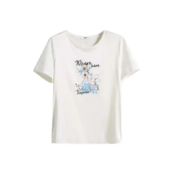 LUYOUYE Regular T Shirt Women's White