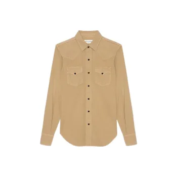 SAINT LAURENT Shirts Women's Khaki