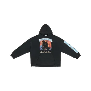 Balenciaga Music Aya Nakamura Merch Hoodie Wide Fit 'Black'