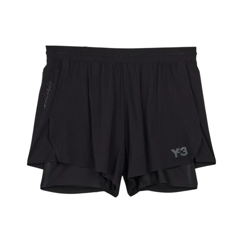 Y 3 Free Shipping With AdiClub Y 3 Running Shorts With Tights-0