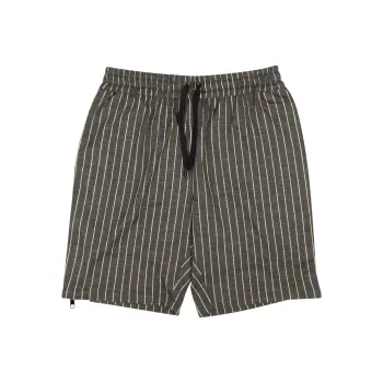Pyer  Moss Pinstripe Wool Blend Shorts