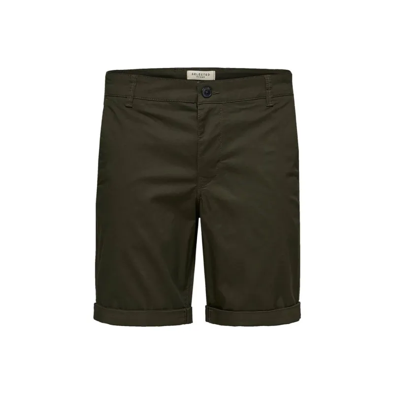 SELECTED Casual Shorts Men's Olive Green-0