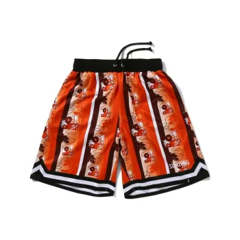 SPALDING Casual Shorts Unisex Orange