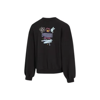 PUMA Sweatshirt Fall Women's Black