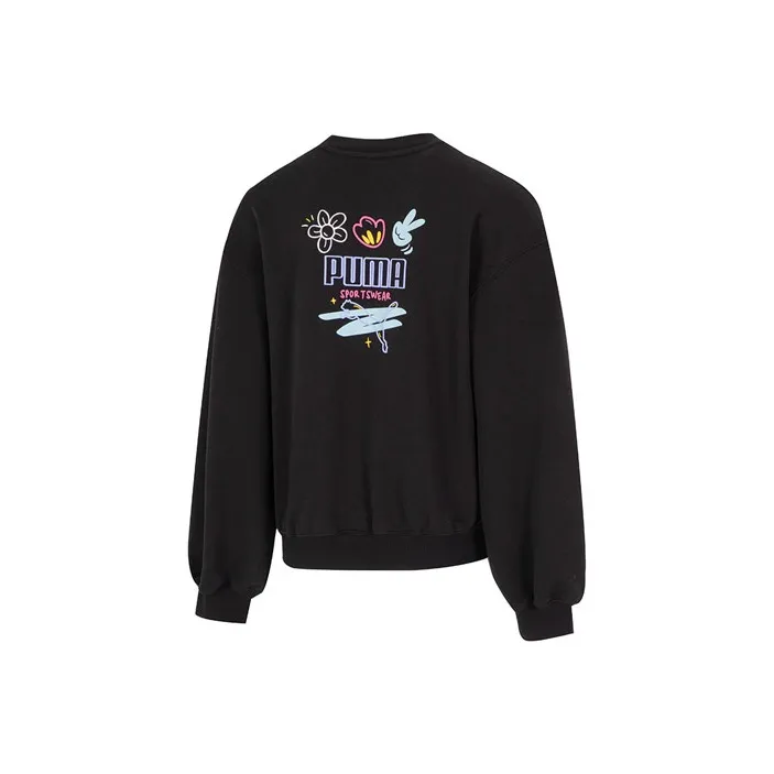 PUMA Sweatshirt Fall Women's Black-0