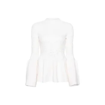 Chloé Guipure panels Flared Jumper