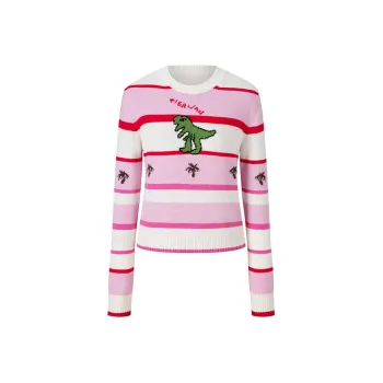 HERLIAN Sweater Women's Pink/White Combination