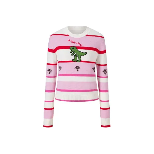 HERLIAN Sweater Women's Pink/White Combination