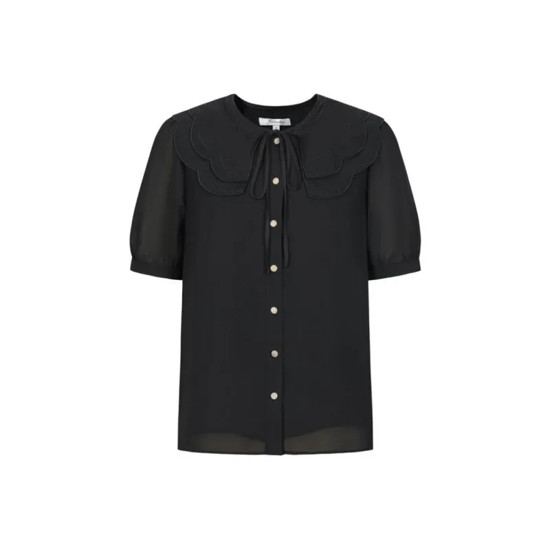 JZ. ANNAKRO Shirt Women's Plain Black-0