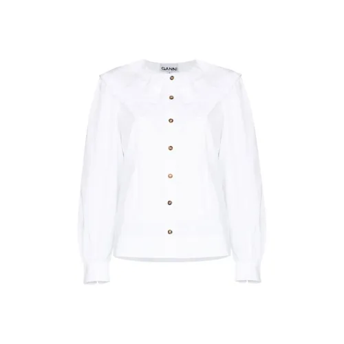 GANNI Shirts Women's White