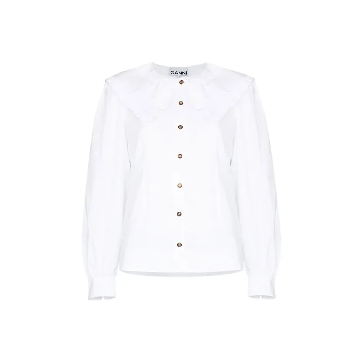 GANNI Shirts Women's White-0