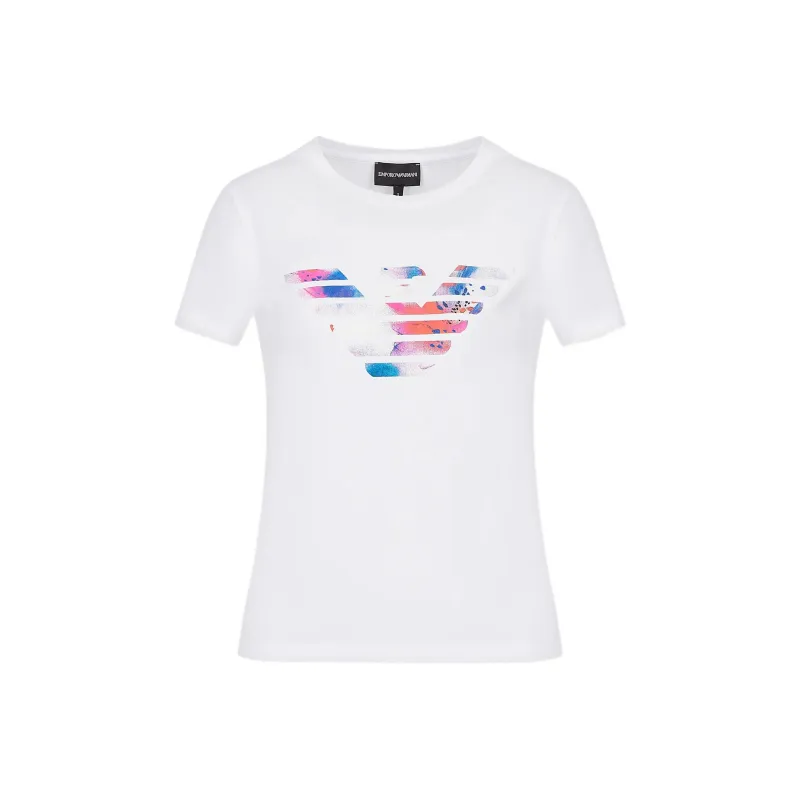 EMPORIO ARMANI SS23 Regular T Shirt Women's White-0