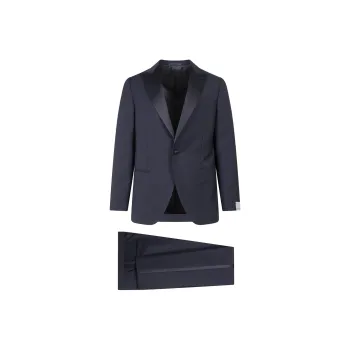 CARUSO Business Suits Men's Blue