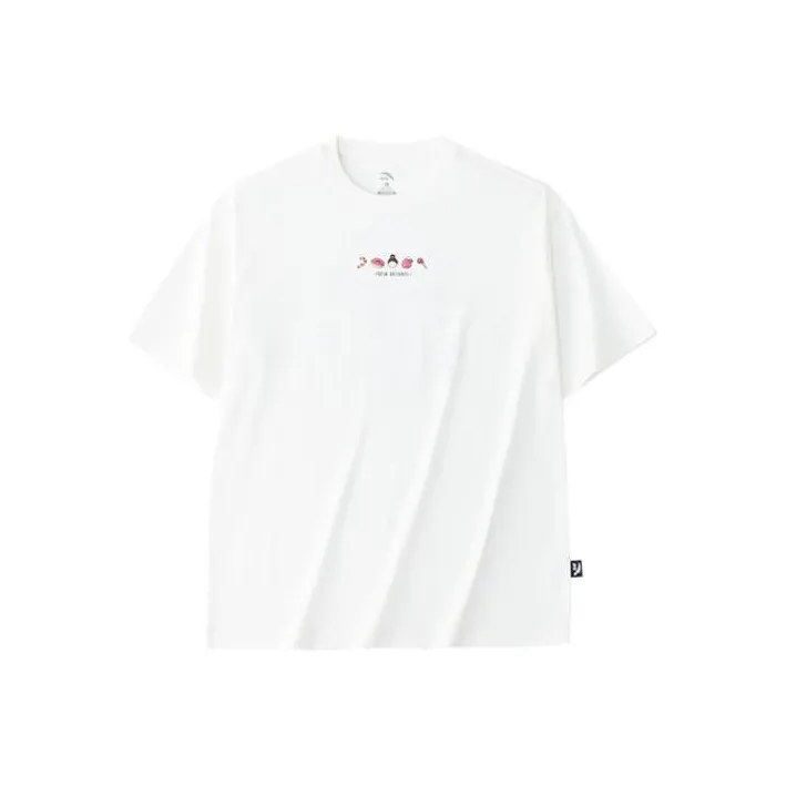 Anta Life Collection Drop Shoulder Sleeve T Shirt Women's Ivory White-0