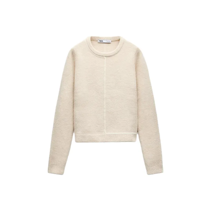 ZARA Sweaters Women's Beige-0