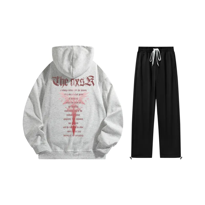 A.X.S.K Sweatshirt Sets Unisex-30