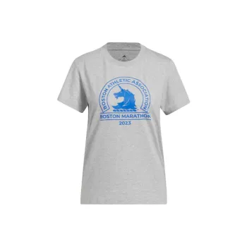 Adidas Boston Marathon T-Shirts Women's Gray