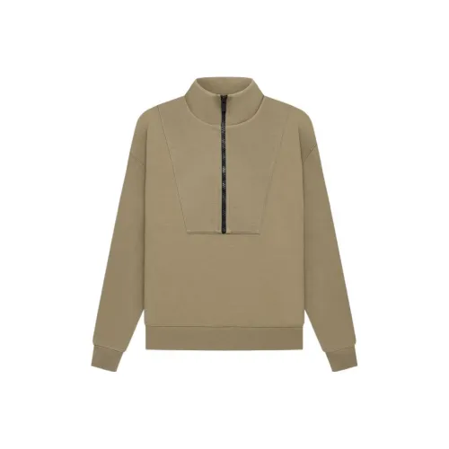 Fear Of God Essentials Women's 1/2 Zip Print Pullover Oak