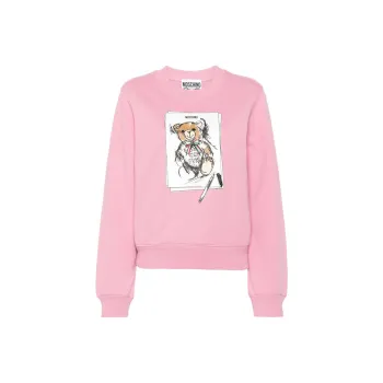 MOSCHINO Graphic Printed Crewneck Sweatshirt