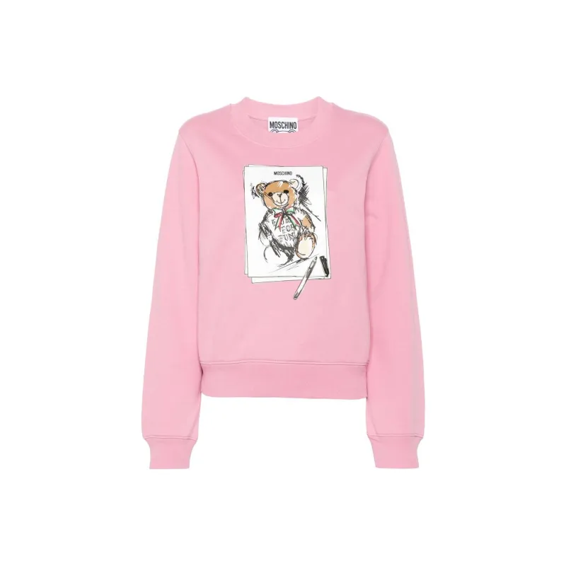 MOSCHINO Graphic Printed Crewneck Sweatshirt-0
