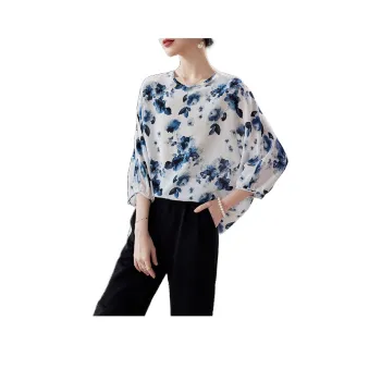 To The West Shirt Women's Ink Wash Flowers